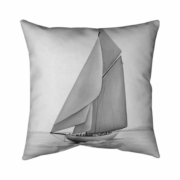 Fondo 20 x 20 in. Vintage Sailing Ship-Double Sided Print Indoor Pillow FO2774578